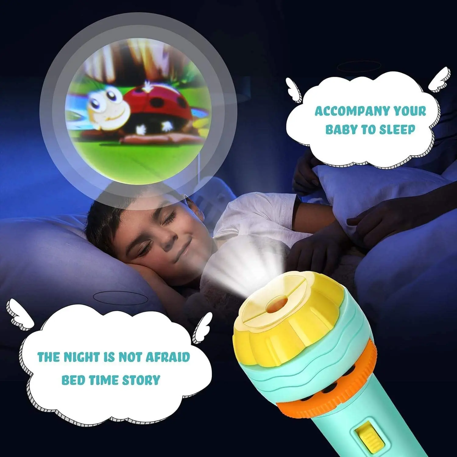 Kids Projection Flashlight Learning Toy