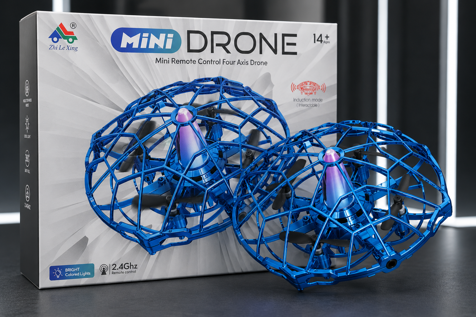 Mini Drone – Smart Flying Toy 2.4GHz Remote Control | LED Lights | Hand Sensor Mode