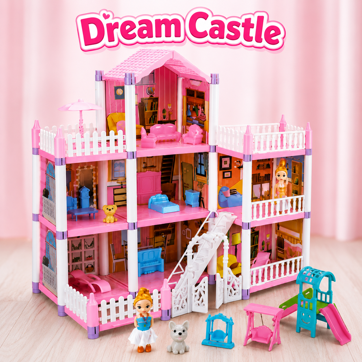 Dream Castle Doll House-131 pcs