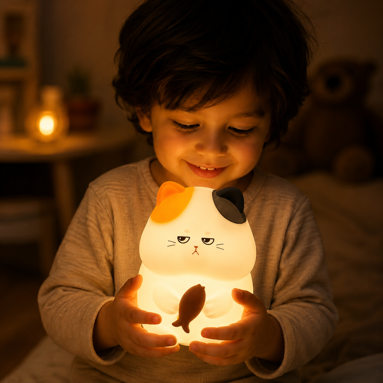 Cat Night Light Rechargeable Lamp