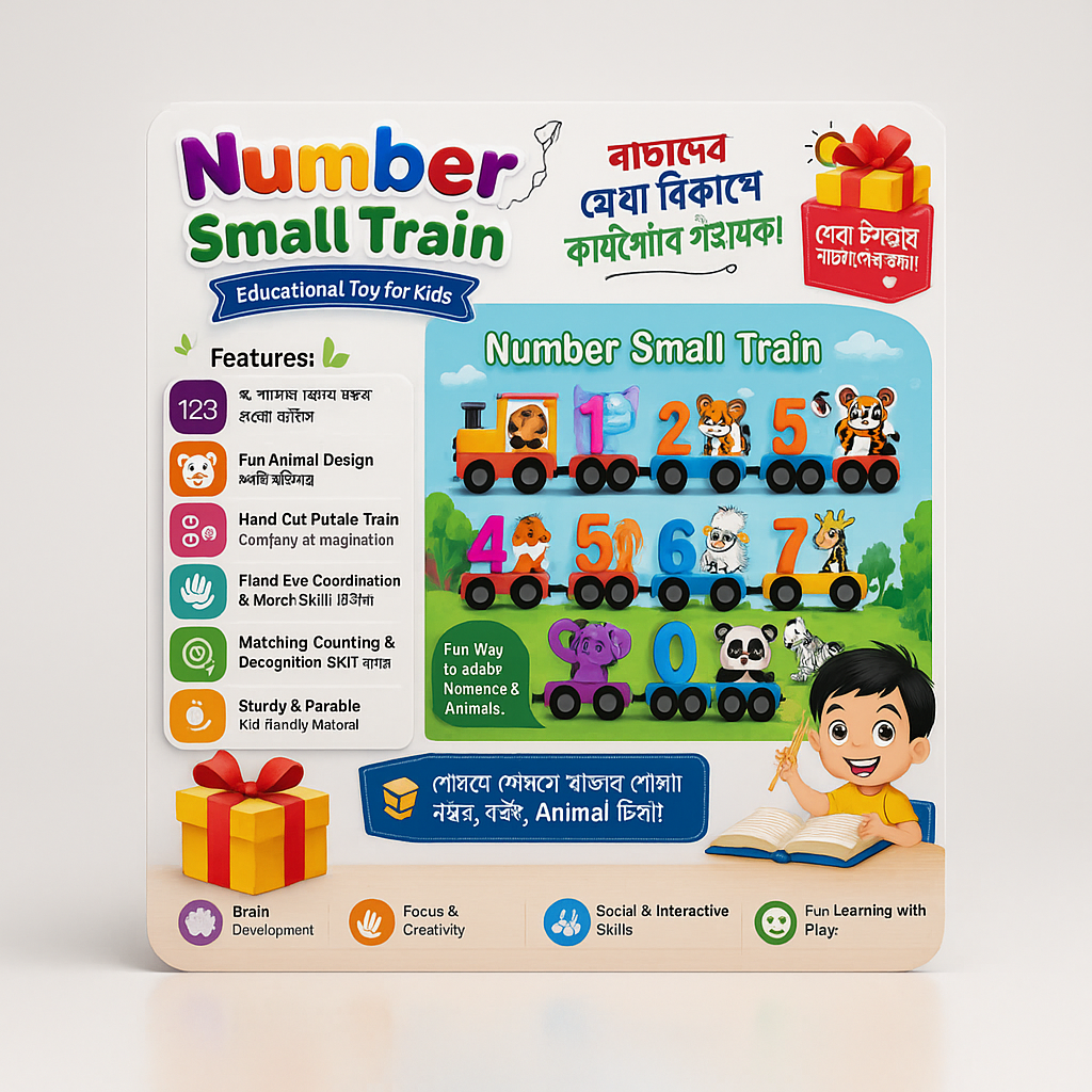 Number Small Train – Fun Educational Toy for Kids